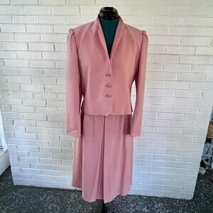Vintage 60s Daniel for Spellbound pink skirt suit